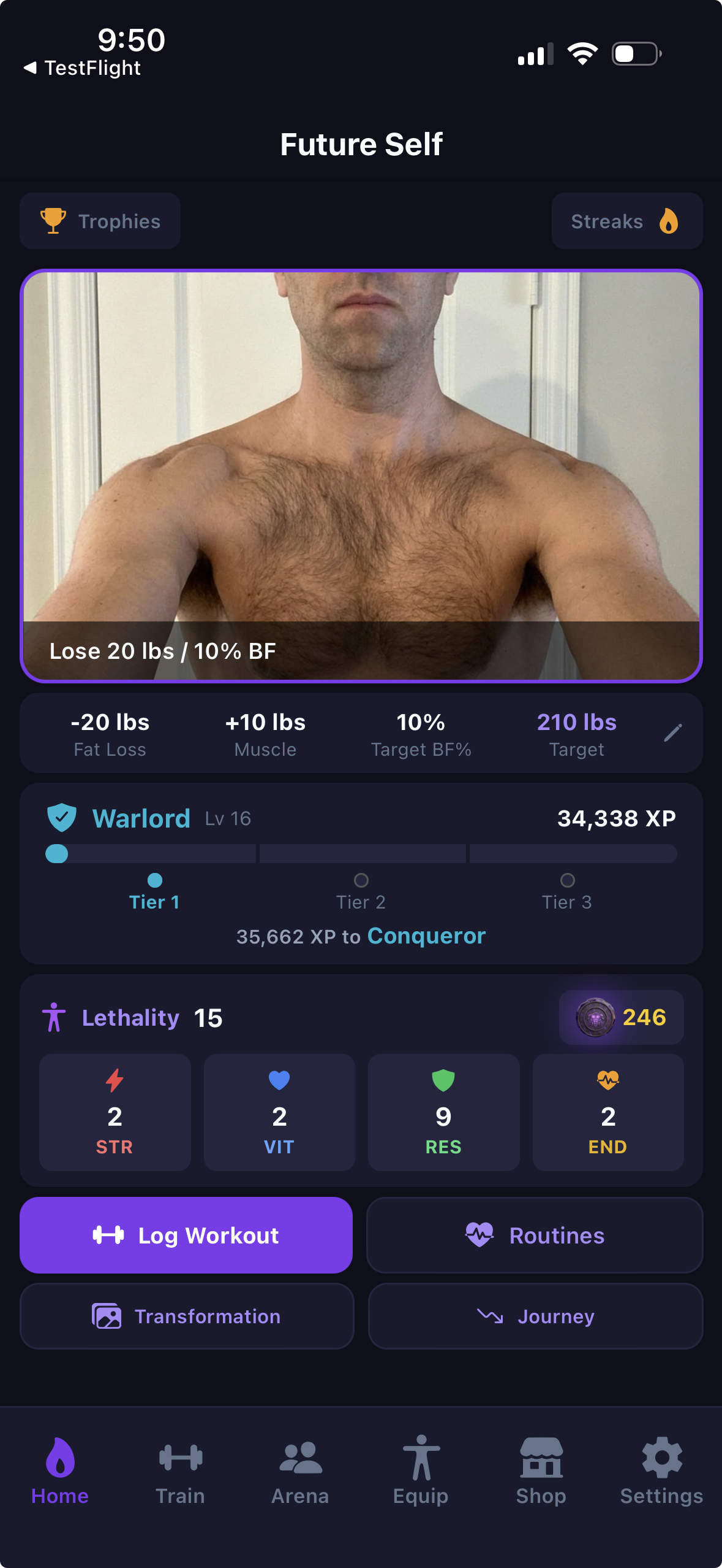 Warlord rank progression